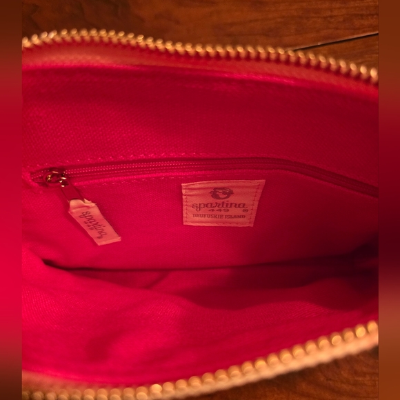 Spartina Striped Flamingo Tote and Pouch Set - Picture 6 of 6